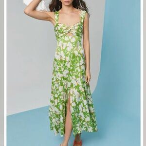 Astr the Label Twist Bust Midi Dress